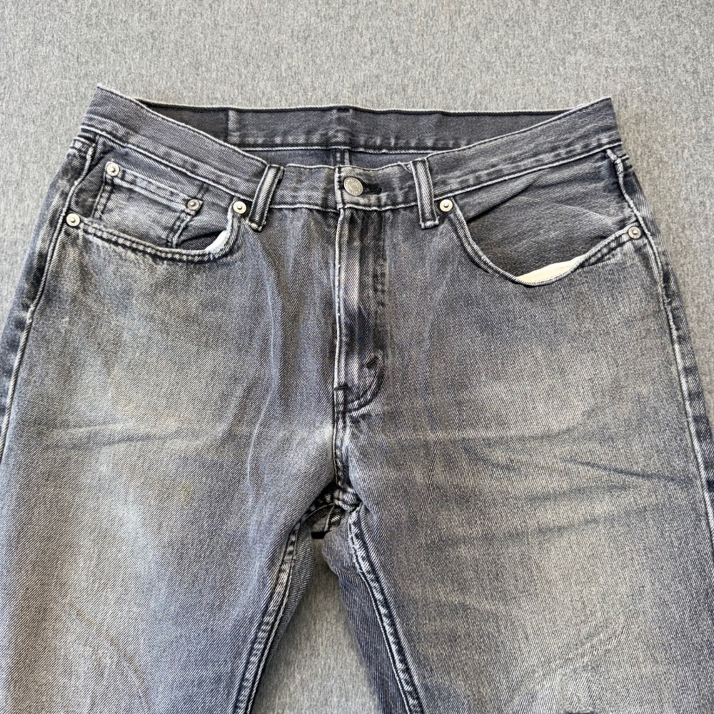 Levis 559 Relaxed Straight Jeans Mens 33x30 Faded Black Denim 00559-0412